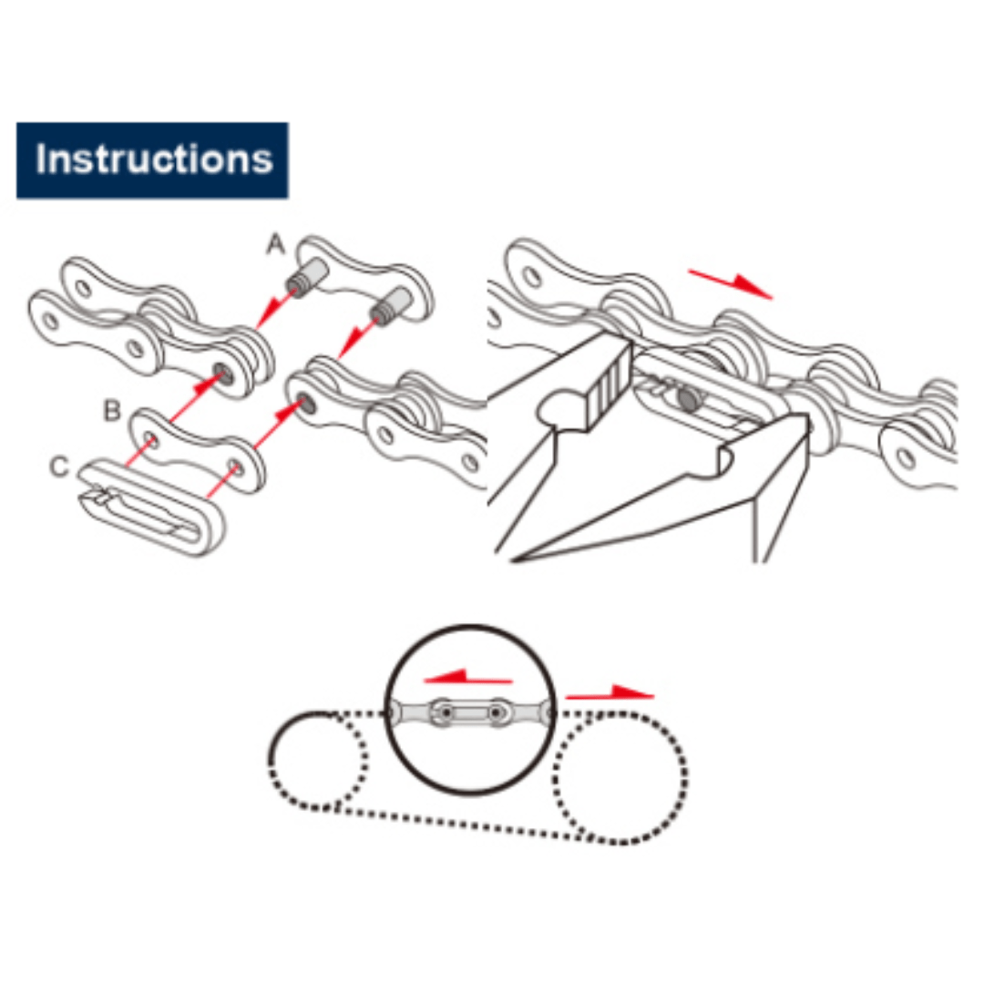 Attache rapide KMC K1 / Z610HX Race 3/32" – Image 2