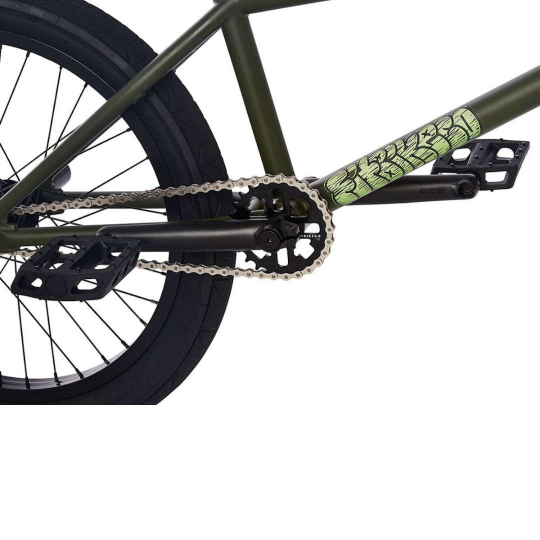 BMX FIT Bike Co STR K7 20.5" Matte Army Green MD + 4 Pegs – Image 3