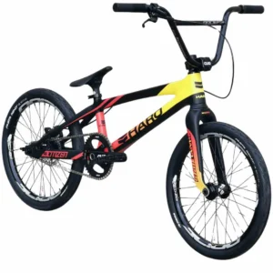 BMX RACE Custom HARO Citizen Carbon x PRIDE Disk Pro XL Matte Black Orange Fade
