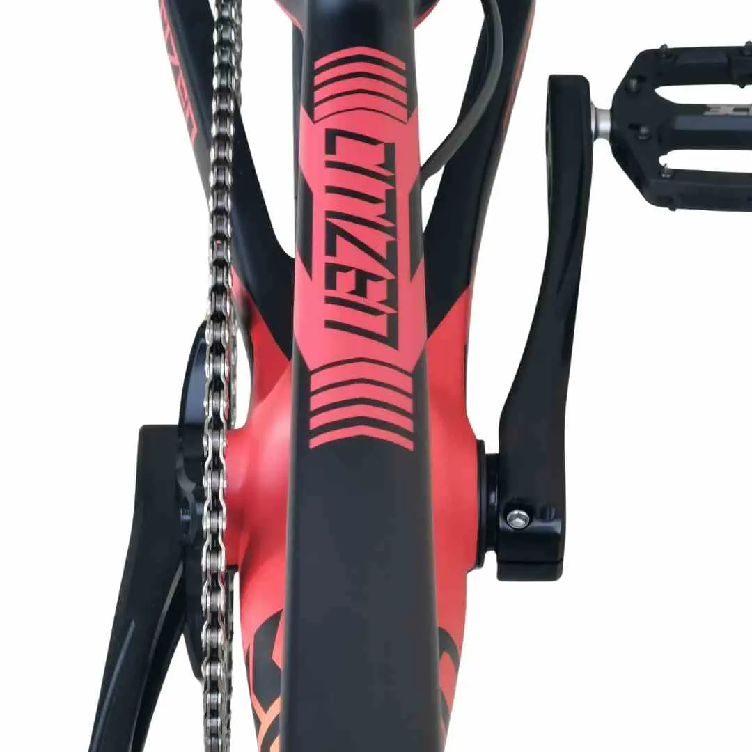 BMX RACE Custom HARO Citizen Carbon x PRIDE Disk Pro XL Matte Black Orange Fade – Image 8