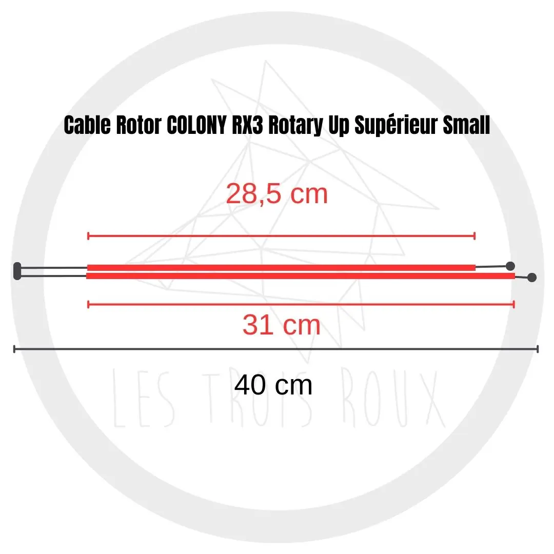 Cable Rotor COLONY RX3 Rotary Up Supérieur (3 Tailles) – Image 3
