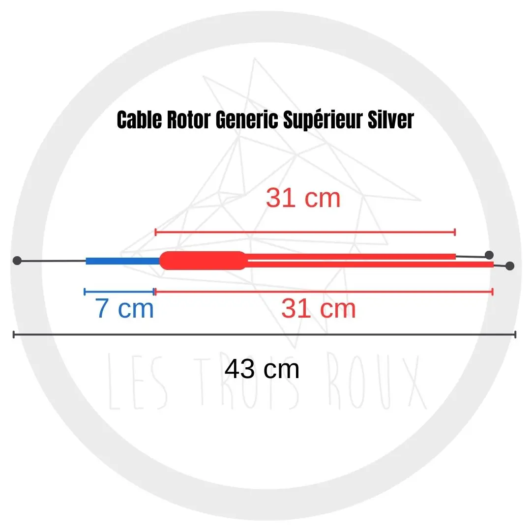 Cable Rotor Generic Supérieur Silver – Image 2