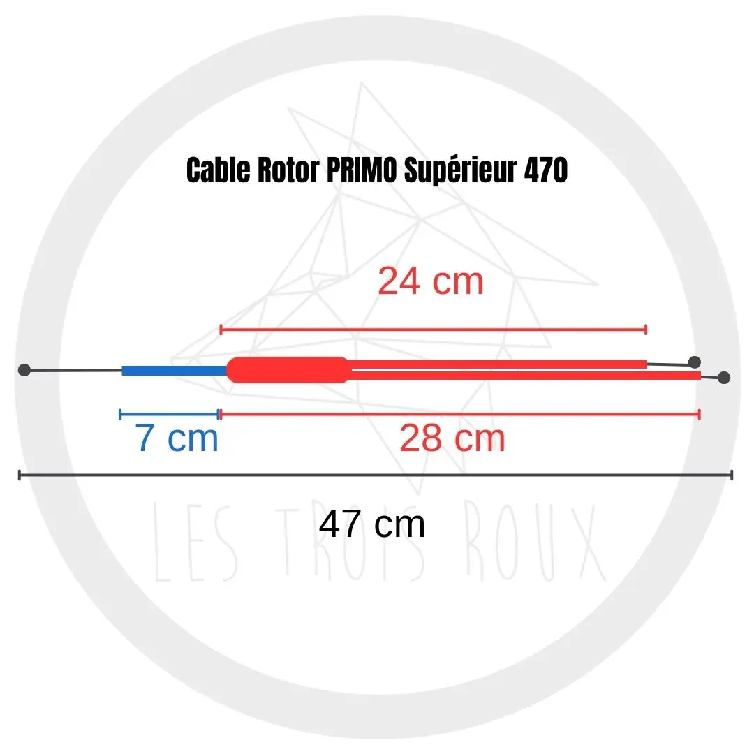Cable Rotor PRIMO Supérieur (2 Tailles) – Image 2