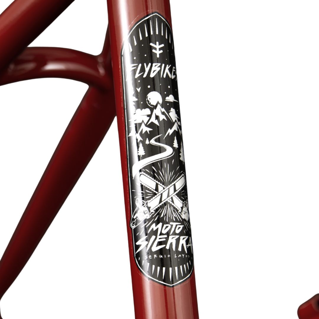 Cadre FLYBIKES Motosierra Gloss Dark Red 21" – Image 3