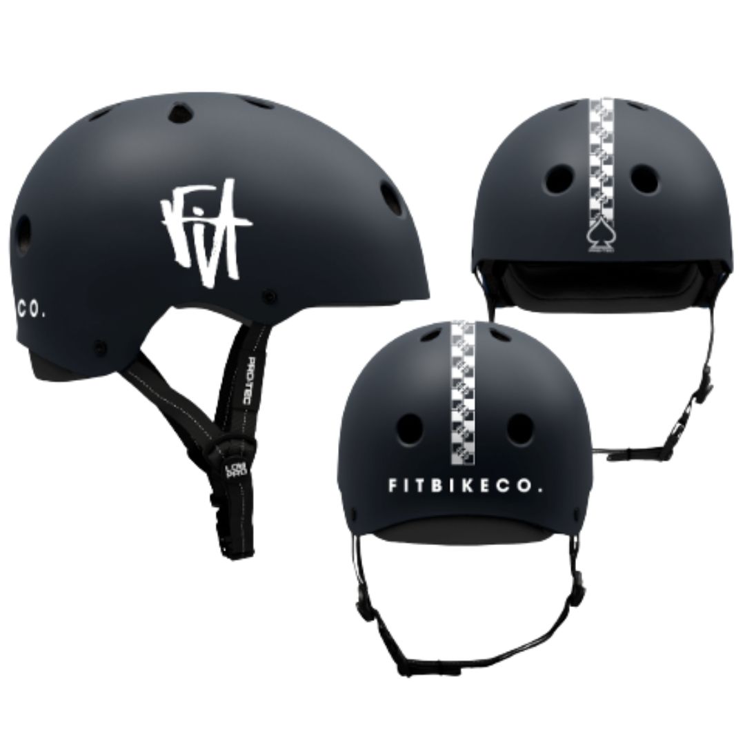 Casque PROTEC x FIT Bike co Low Pro Certified Checkered Matte Black