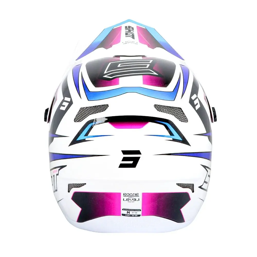 Casque SHOT Rogue Level White / Blue Pearly – Image 2