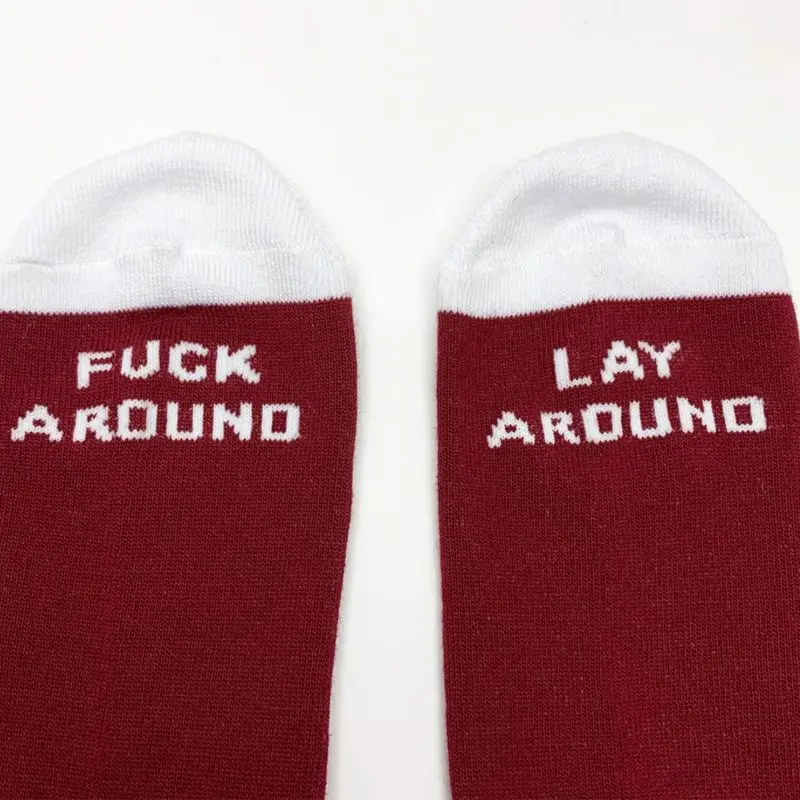 Chaussettes CULT Big Logo Burgundy – Image 2