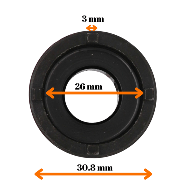 6 Pièces Utiles durables Professionnel Roue Libre Fileté Hubs Adaptateur disques de frein pieces
