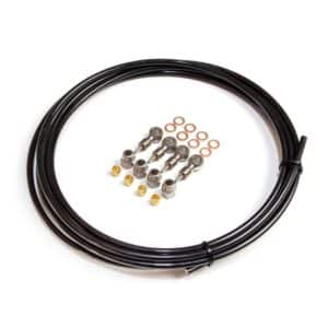 Durite + Banjo CLARKS pour huile Mineral et DOT, Kevlar et PTFE