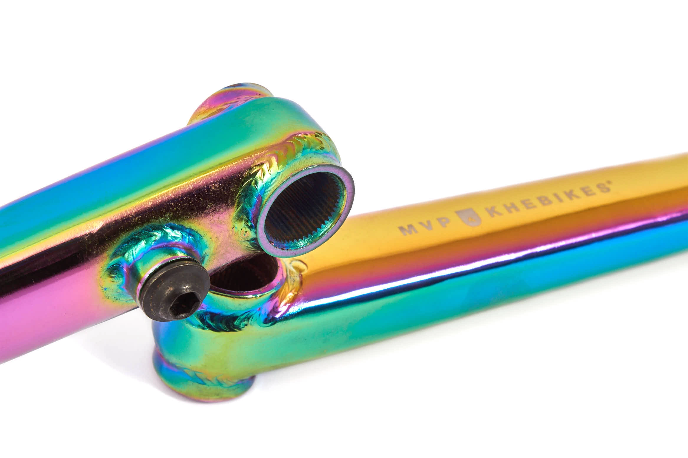 Pédalier KHE MVP 48 Oil Slick + Boitier de pédalier Mid