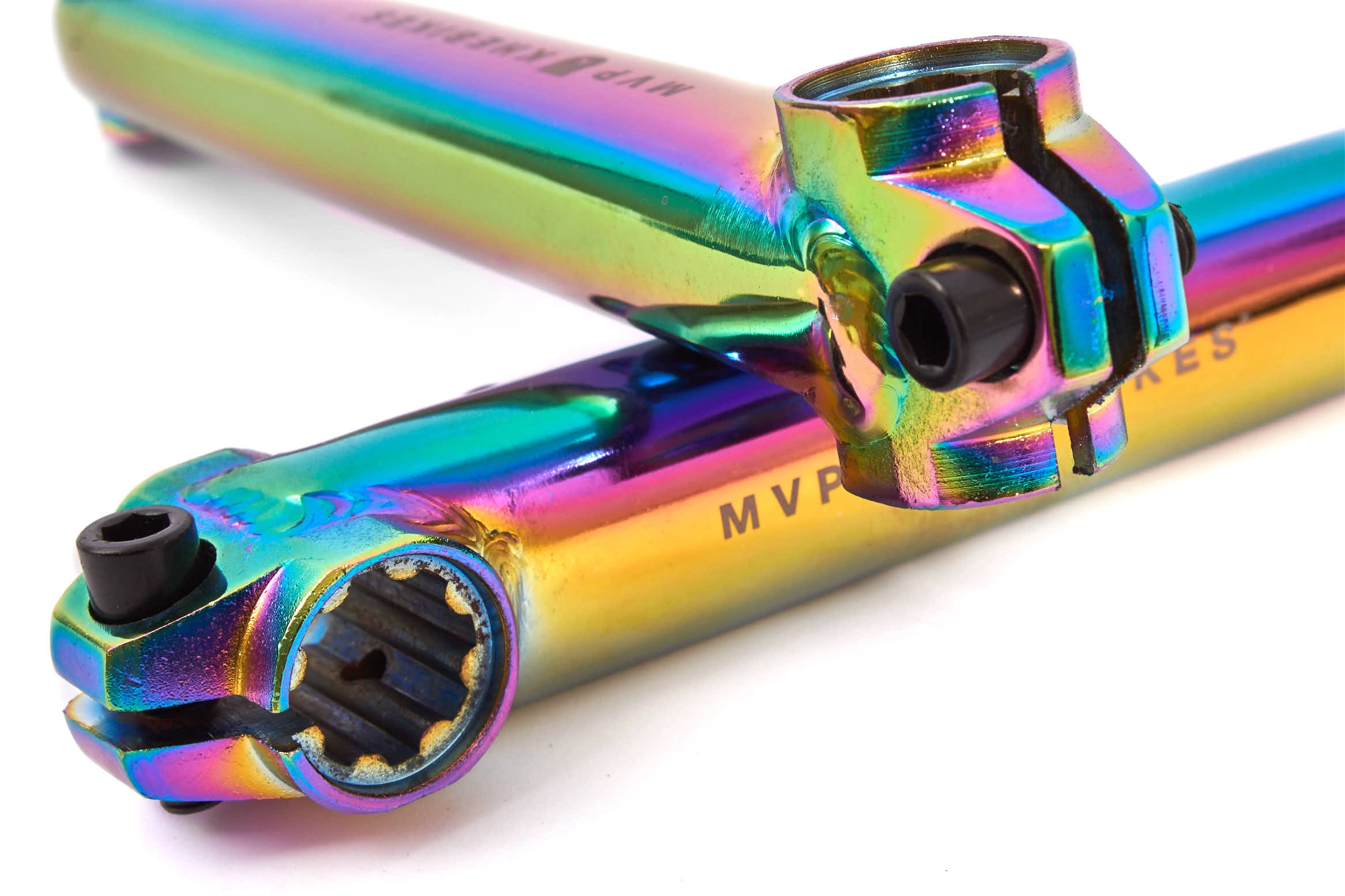 Pédalier KHE MVP 48 Oil Slick + Boitier de pédalier Mid