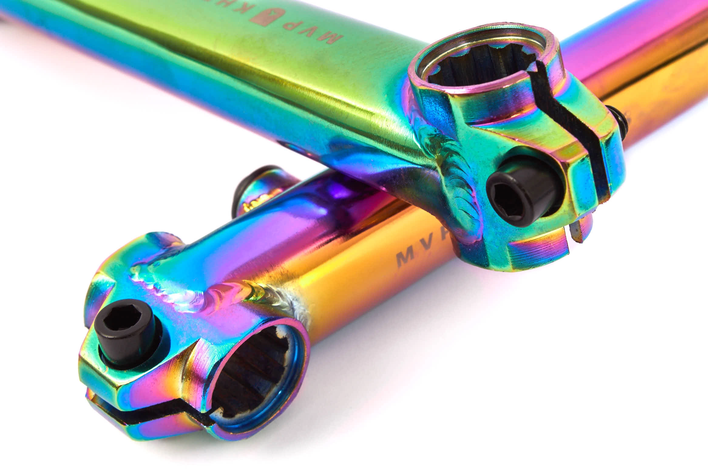 Pédalier KHE MVP 8 Oil Slick + Boitier de pédalier US Non Scellés – Image 2
