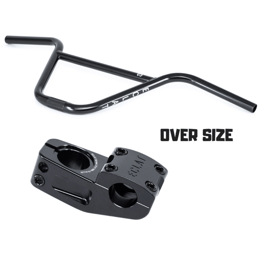 Potence De Guidon Vélo 25.4 Mm En Alliage Aluminium 80 Mm - Angle 7°, Pour VTT, Route, BMX | Avec Clé Hexagonale, Noire, Renforcée
