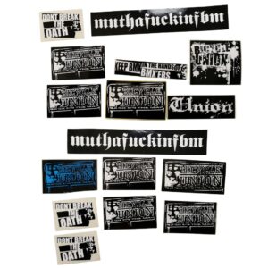 Kit Stickers FBM Black x8