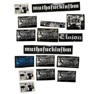 Kit Stickers FBM Black x8