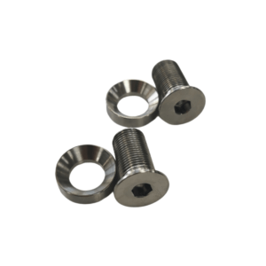 Kit Vis d'axe de pédalier LES TROIS ROUX Titane M12 x 1.0