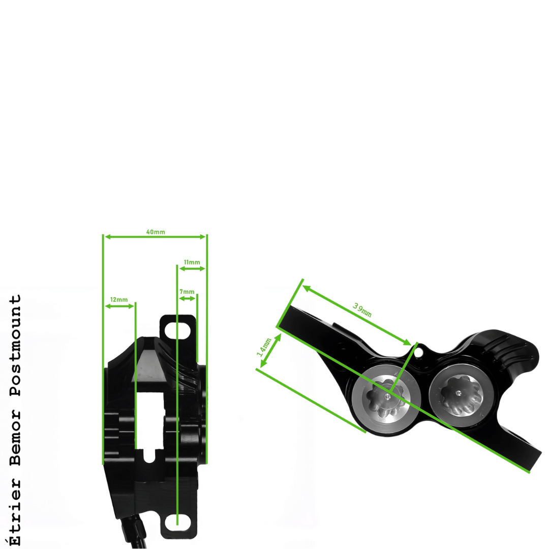 Kit de frein à disque BEMOR 1350mm Postmount (Sans Disque) – Image 7