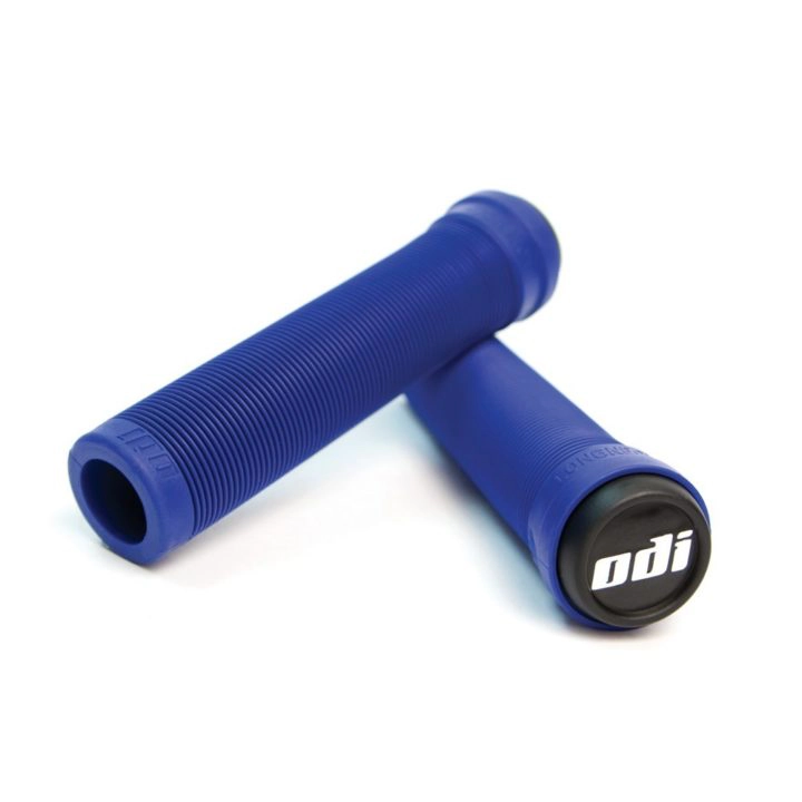 Poignées ODI Longneck Soft Flangeless - Blue