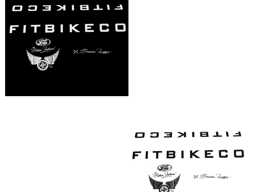 Pack Stickers FIT Bike co Brian Foster BF Frame | LES TROIS ROUX BMX SHOP