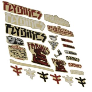 Pack Stickers FLYBIKES 2 Red (x25)