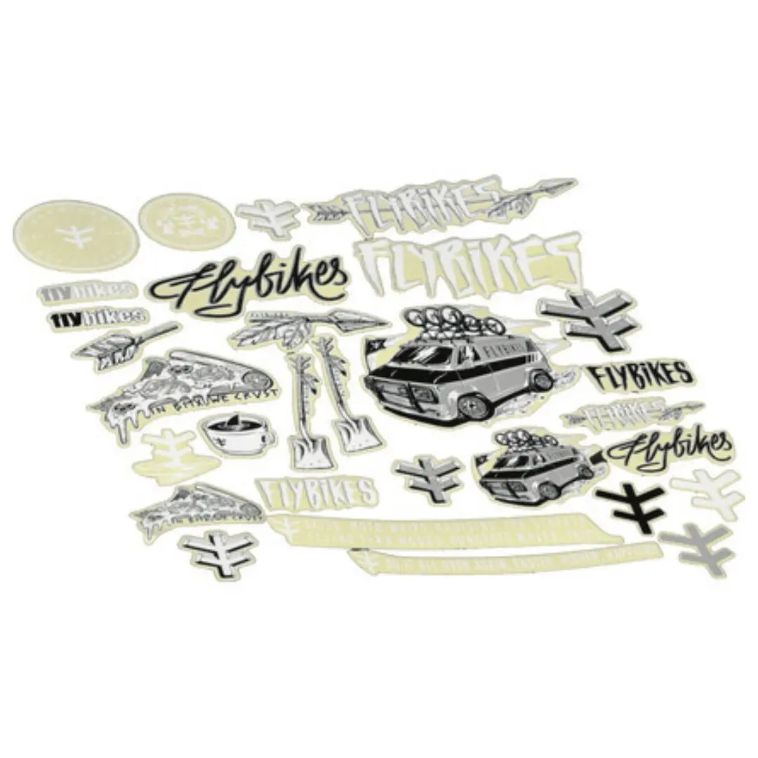 Pack Stickers FLYBIKES Grey (x30)