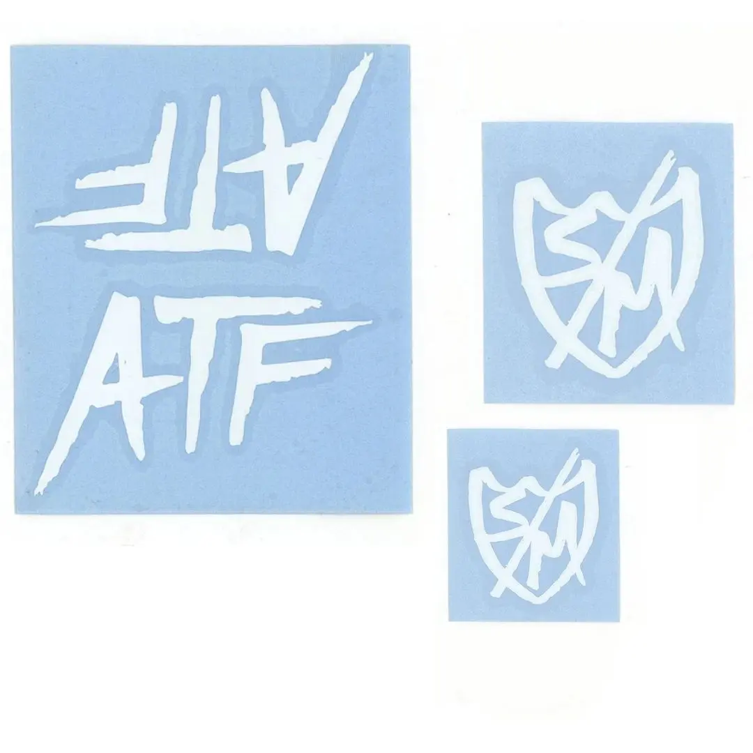 Pack Stickers S&M Cadre ATF White (x3)