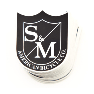 Pack Stickers S&M Medium Shield Black / White (x100)