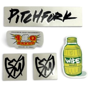 Pack Stickers S&M Pitchfork Widemouth Black (x5)