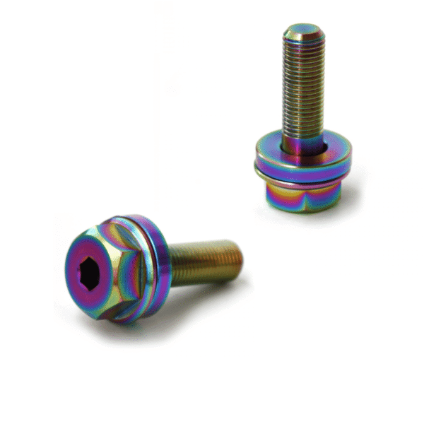 Vis En Titane M8 X 15 Mm Pour Pédalier Vélo – 2 Pièces, Titane Grade 5, Pas 1 Mm - 9