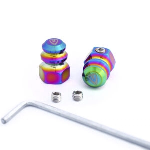 Paire de Bouchons de valve ARMOUR BIKES Anti Left Schrader