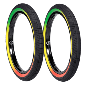 Paire de Pneus SALT Plus Sting 2.35 Black / Rasta Sidewall