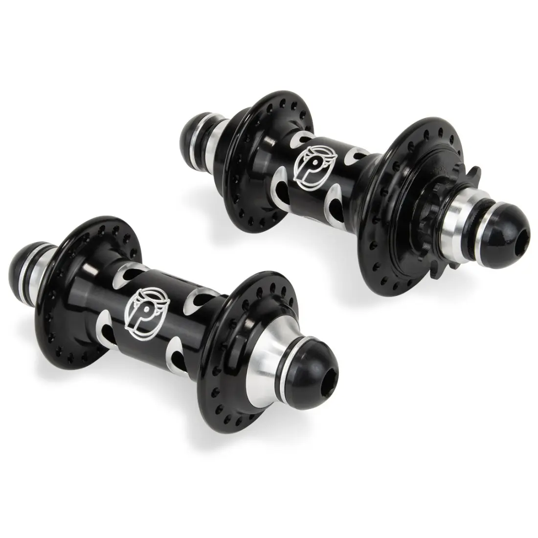 Paire de moyeux PROFILE Racing Mini Cat's Eyes Gloss Black Button