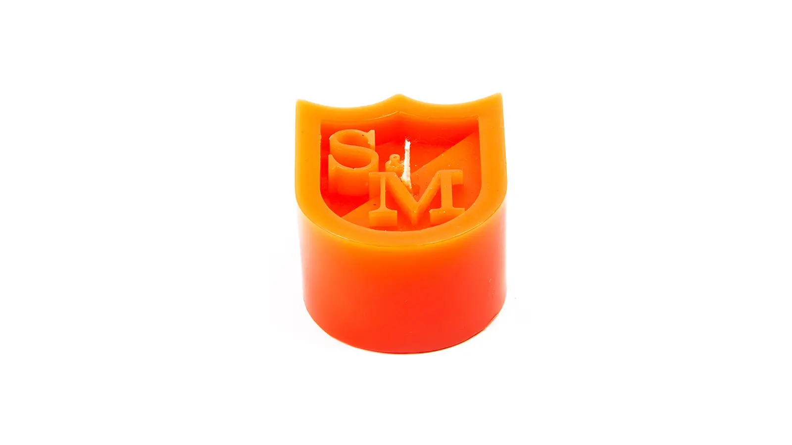 Wax S&M Candle Shield Orange – Image 5