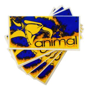 Sticker ANIMAL Scratch TV Yellow / Blue