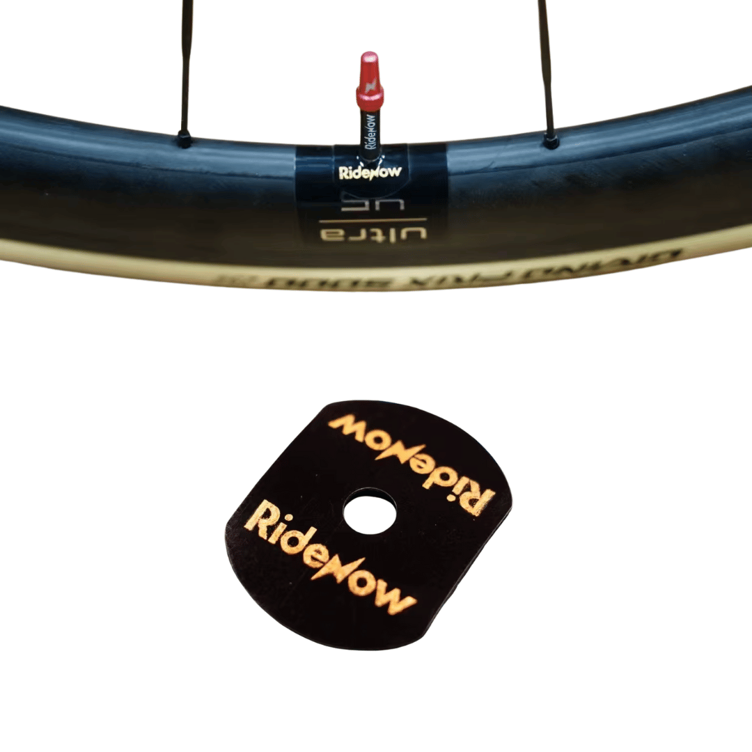 Sticker RIDE NOW de protection Valve Presta