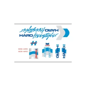 Pack Stickers HARO Freestyler Sport 1985 White / Blue