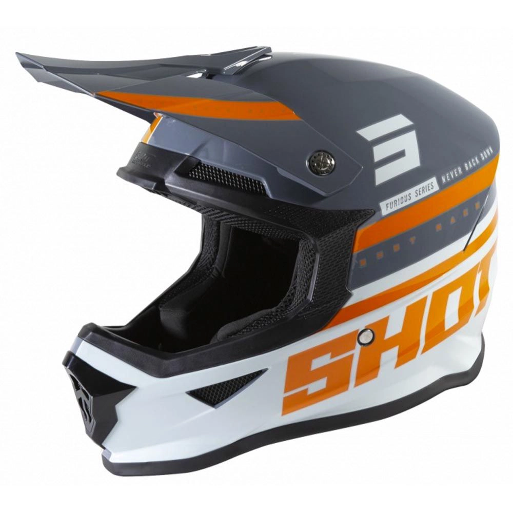 Casque SHOT Furious V3 Shinning Grey Glossy
