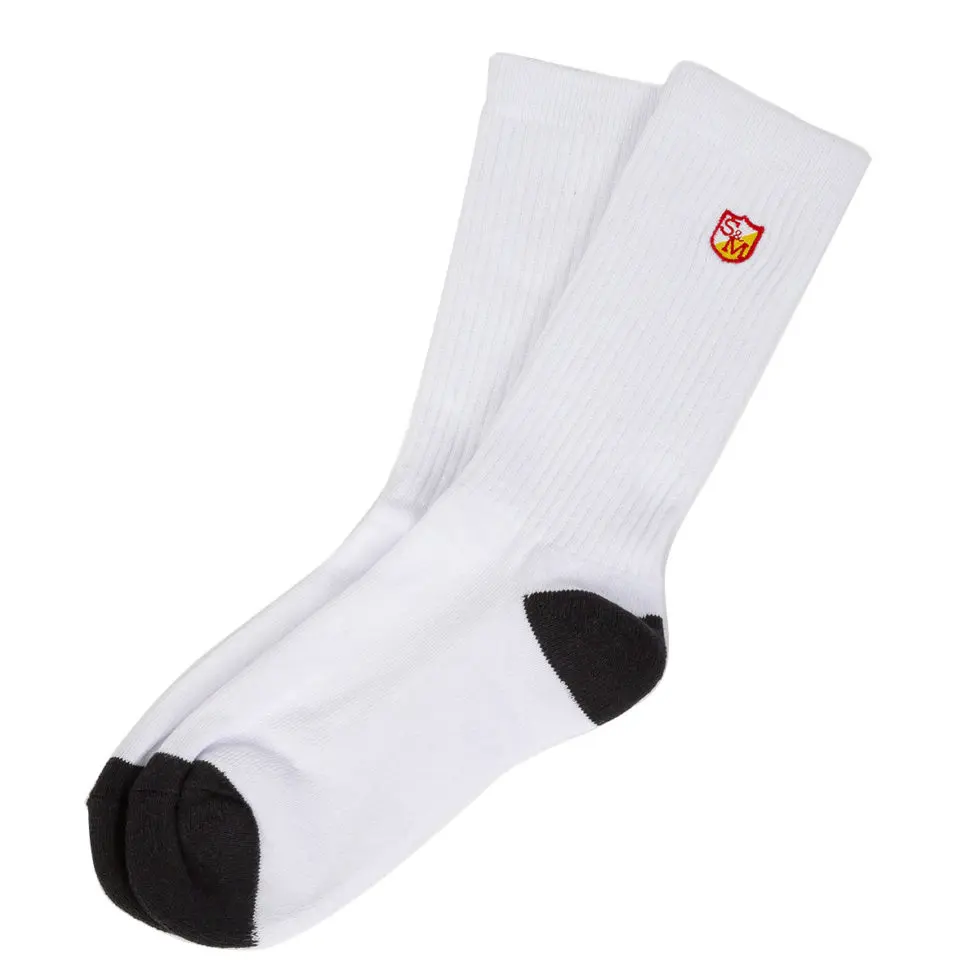 Chaussettes S&M Block White