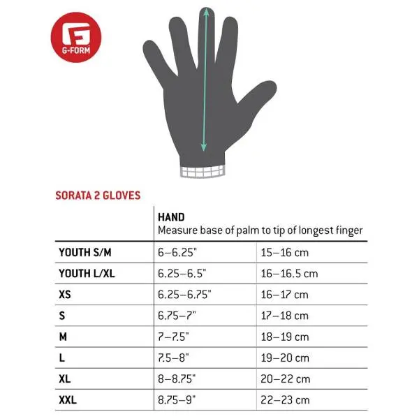 Gants G-FORM Sorata V.2 Kids Black / White – Image 2