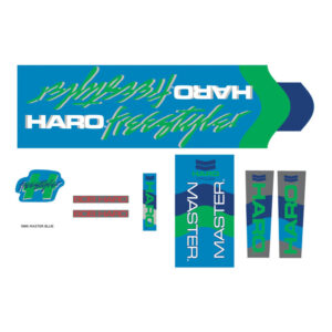 Pack Stickers HARO Freestyler Master 1986 Blue