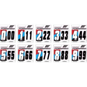 Kit Numeros de plaque FORWARD White
