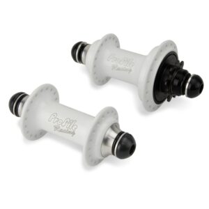 Paire de moyeux PROFILE Racing Elite White Button