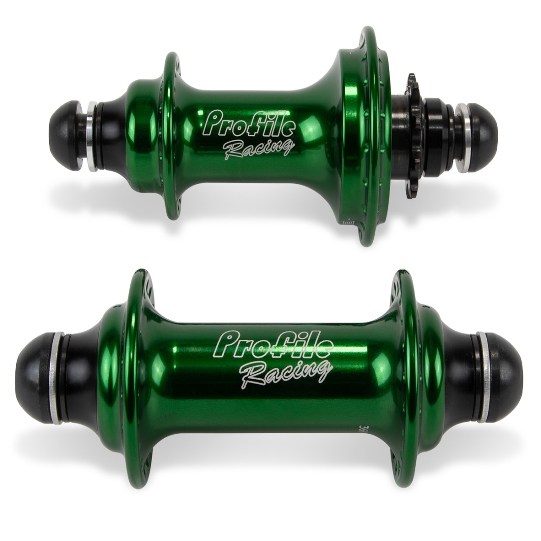 Paire de moyeux PROFILE Racing Elite Green Button – Image 2