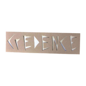 Pochoir S&M Credence Stencil