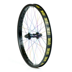 Roue TOTAL BMX Front Techfire Black / Rainbow