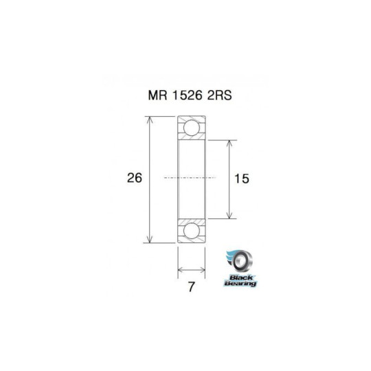 Roulement BLACKBEARING 15267 B5 (l'unité) – Image 2