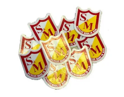 Pack Stickers S&M Small Made in USA Shields (x10)