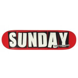 Skate Deck SUNDAY x BAKER 8'25 Limited Edition